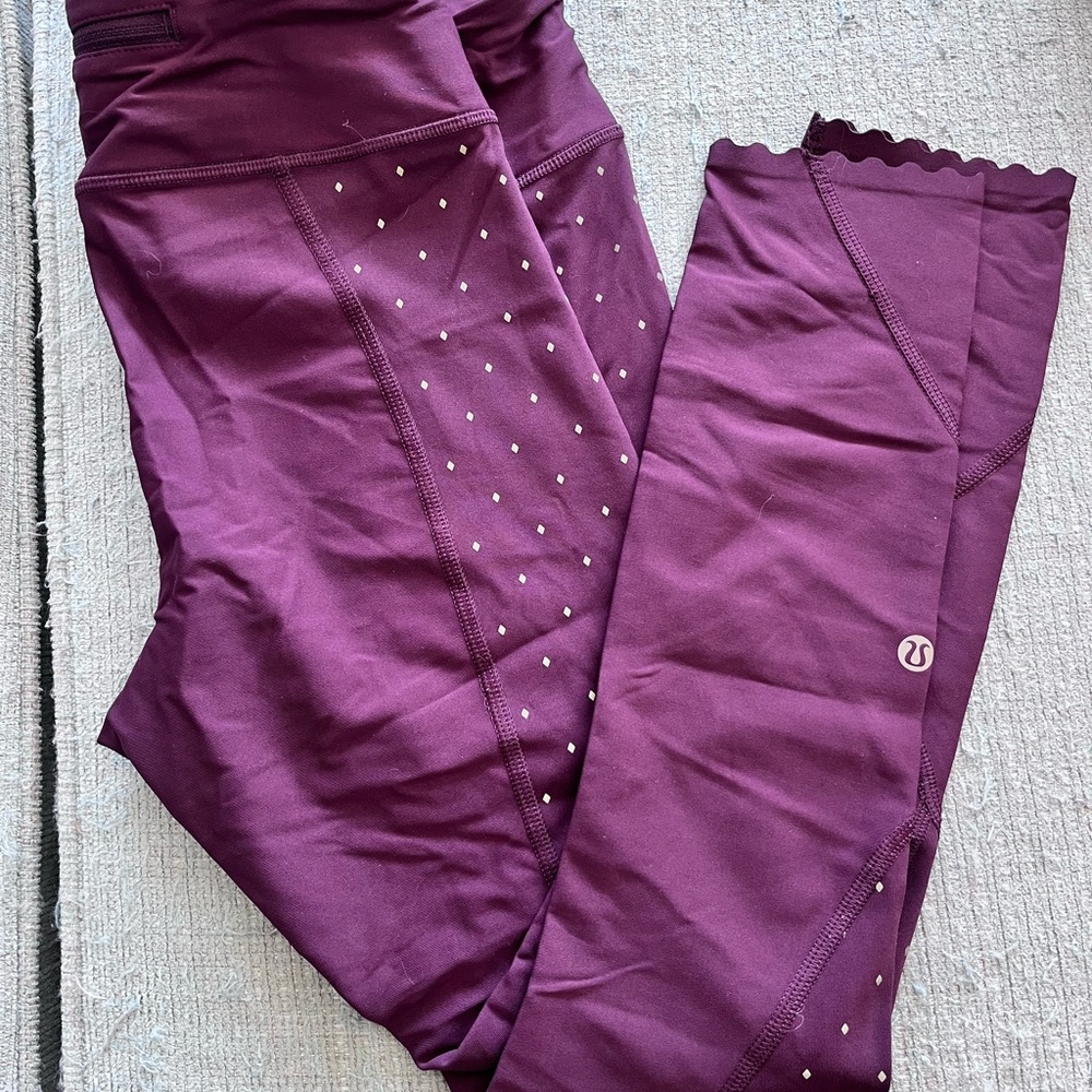 Lululemon Leggings with Dotted Design